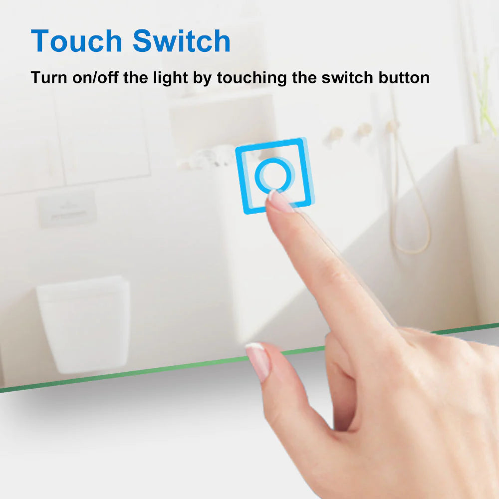 Bathroom LED Mirror Touch Switch Sensor Vertical&Horizontal