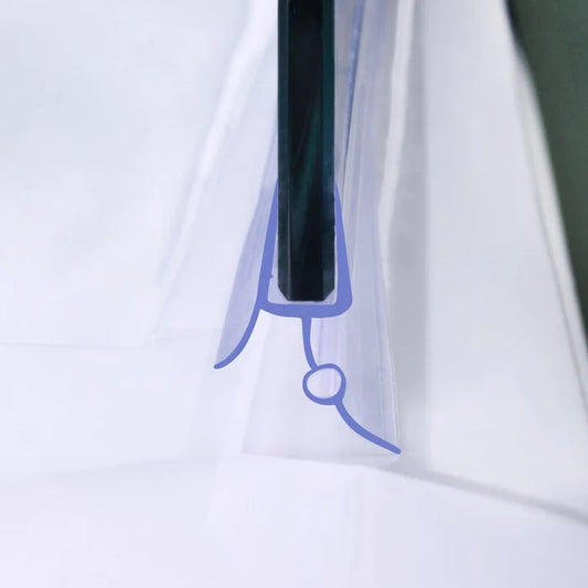 Shower Screen Bath Door Plastic Seal for 5-6mm glass & 8mm glass