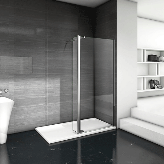 Shower Enclosure 70-140cm+30cm Screen Panel 8mm NANO Glass 200cm Height