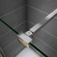Walk in 8mm Easy Clean Shower Screen with 300mm Pivot Flipper Panel Shower Enclosuree