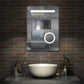 Bathroom LED Mirror with Demister Pad and 3x Magnification | Single Touch | IP44