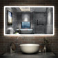 LED Bathroom Mirror with Demister Pad and Bluetooth Speaker|3 Colors|Touch Switch|IP44