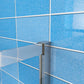 Quadrant Shower Enclosure 6mm NANO Easy Clean tempered clear glass Cubicle 1850mm Height Chrome Offset/Equal