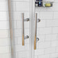 Offset Quadrant Shower Enclosures Shower Door Shower Cubicle Chrome Frame 1900mm Height