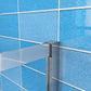 Sliding shower Enclosure Stone slimline Tray Tempered Clear Glass 1850mm Height