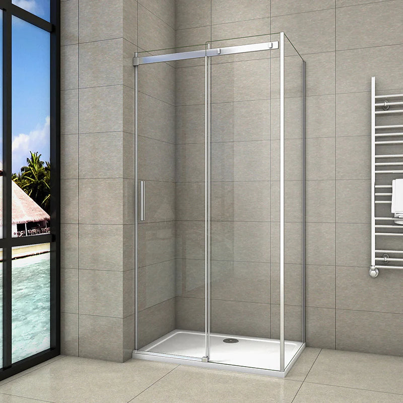 1950mm Height Sliding Shower Door Shower Enclosure Tempered Clear Glass
