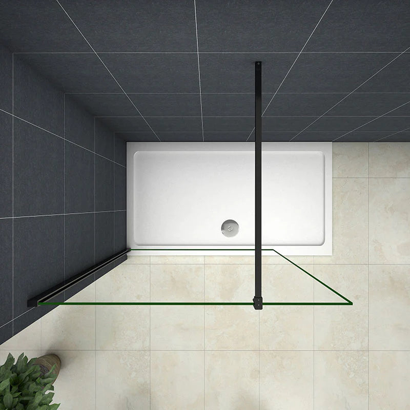 700-1400x1850mm Walk-in Wet Room Shower screen 8mm NANO glass