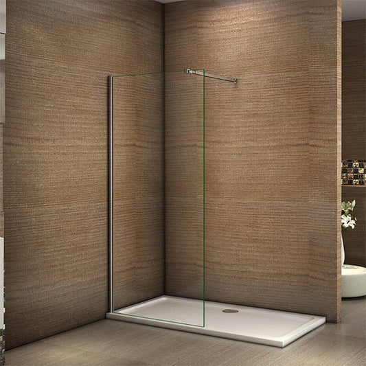 1850mm Walk In Shower Enclosure Wet Room Door Screen Panel 8mm Easyclean Glass