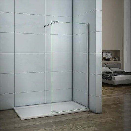 700-1400mm Walk in Wet Room Shower screen,8mm NANO glass,1850 1950 2000 Height