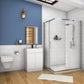 500 600mm Freestanding Bathroom Vanity Unit with Basin White Grey