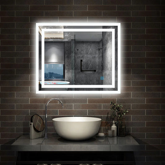 Bathroom Mirror with LED Lights-De-mist | Wall Mounted