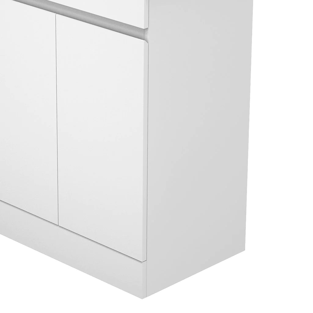 500 600mm Freestanding Bathroom Vanity Unit with Basin White Grey