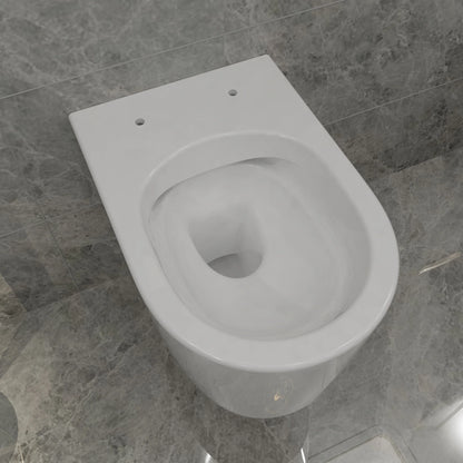 Modern Rimless Wall Hung Toilet WC Pan With UF Soft Close Seat