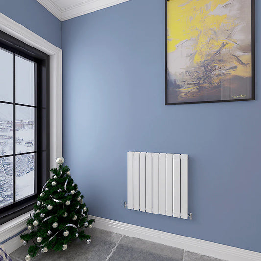 Flat Panel White Horizontal Designer Radiator single or double