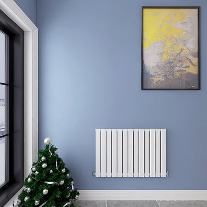 Flat Panel White Horizontal Designer Radiator single or double