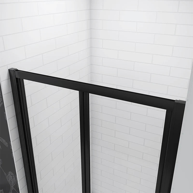 Bi fold Shower Door Shower Enclosure black