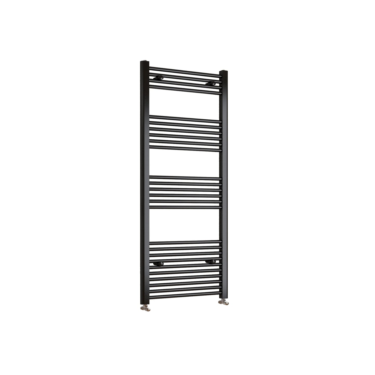 Matt Black Bathroom Central Heating Towel Rail Straight Designer Ladder Radiator Warmer