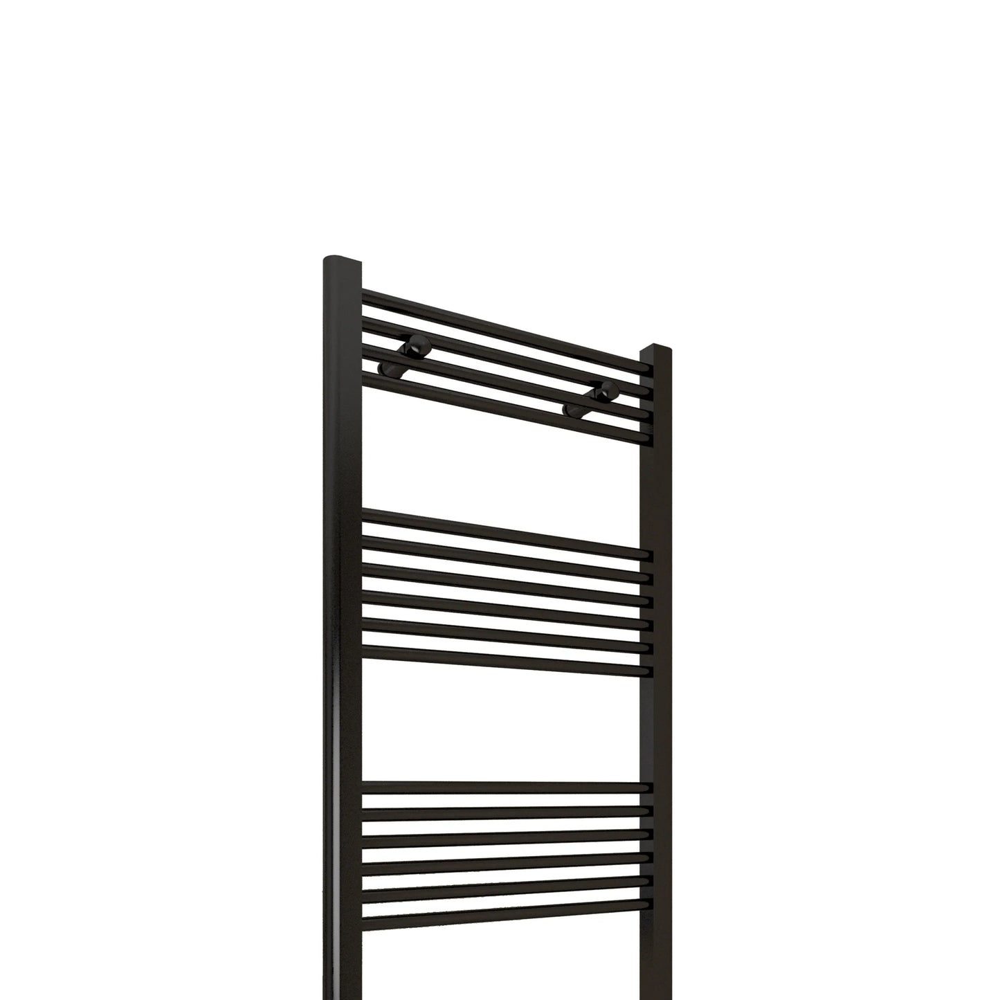 Matt Black Bathroom Central Heating Towel Rail Straight Designer Ladder Radiator Warmer