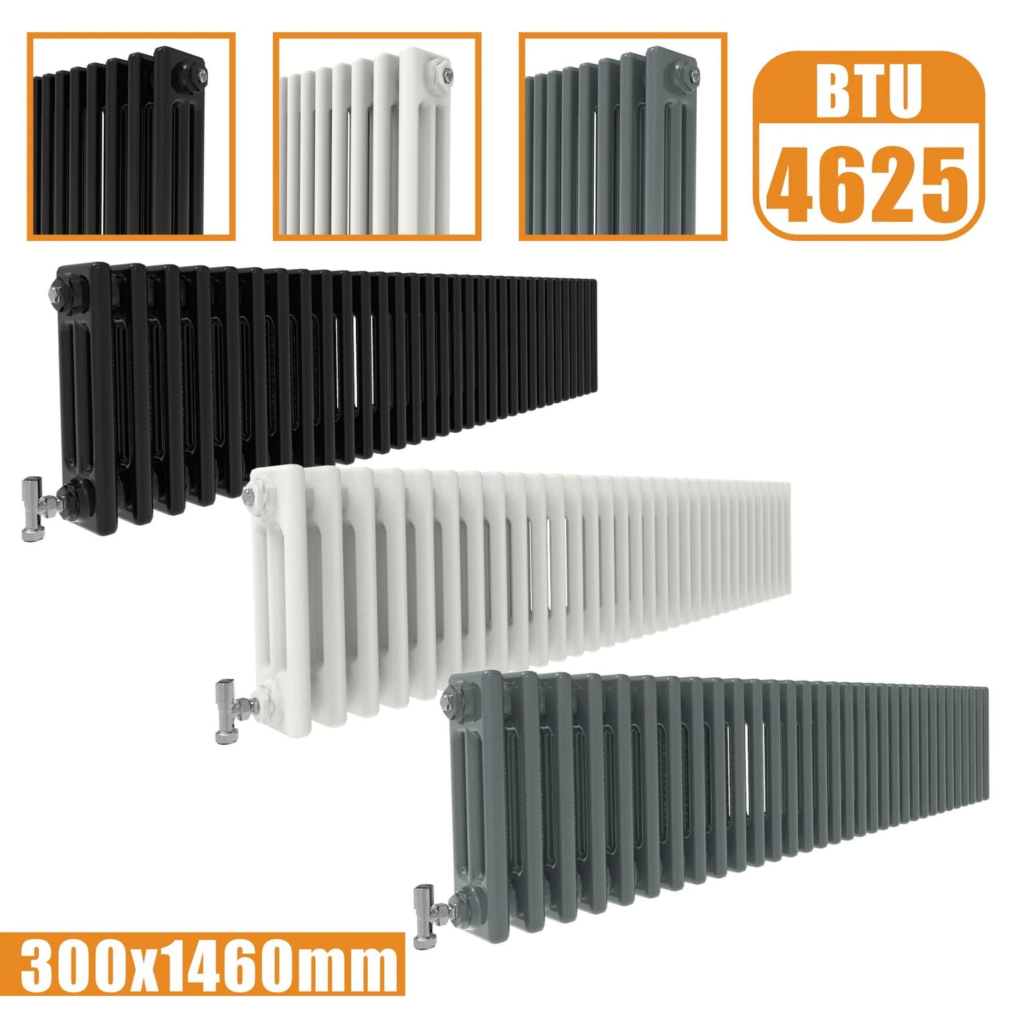 Cast Iron Style Horizontal Traditional 2&3 Columns Radiator