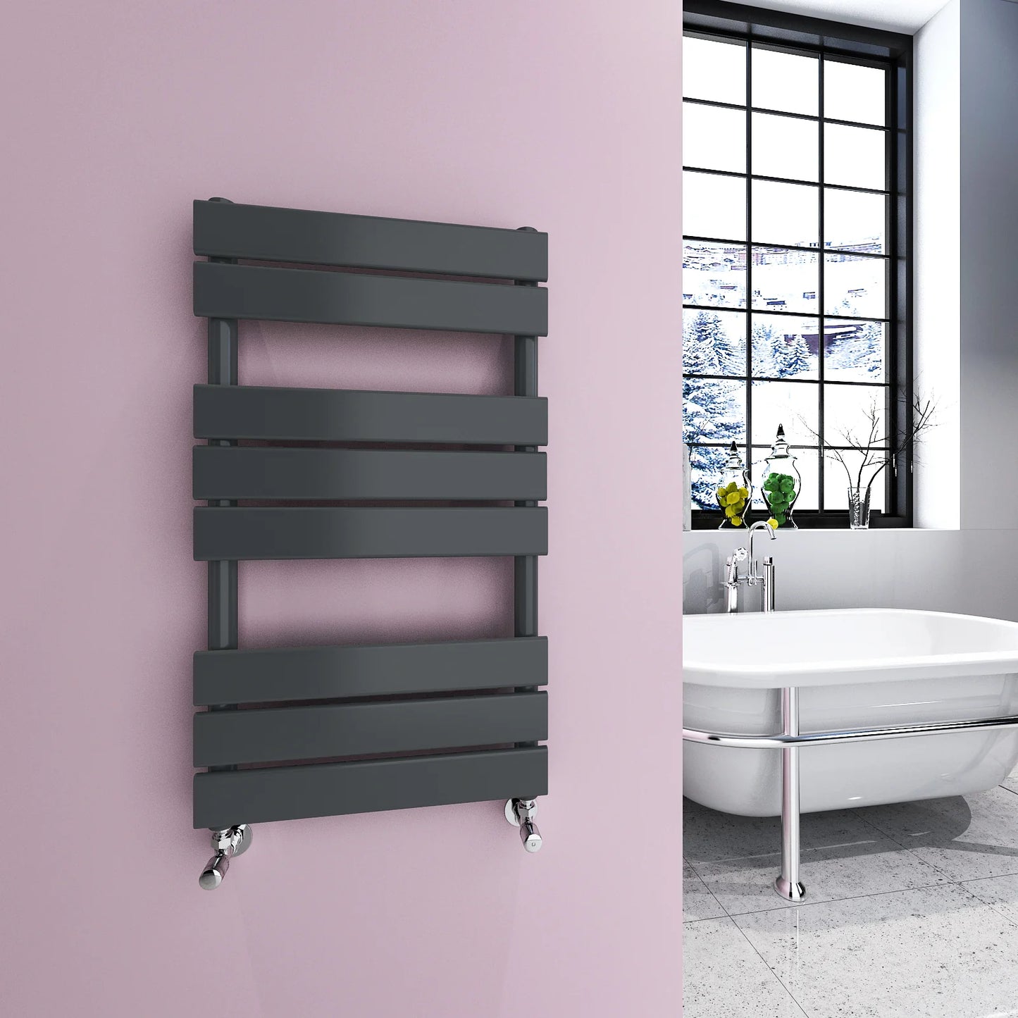 Towel Rail Bathroom Radiator Flat Panel Ladder Designer Rads