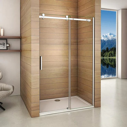 Frameless Sliding Shower Enclosure 195cm Door Shower Tray