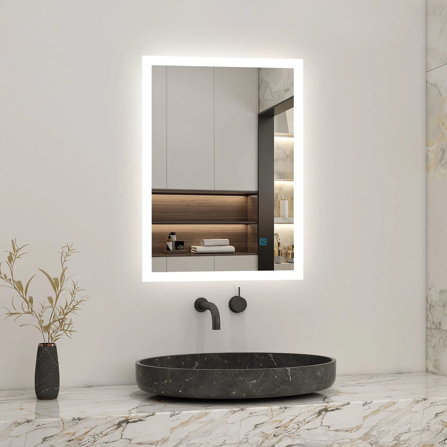 Bathroom LED Mirror Touch Switch Sensor Vertical&Horizontal