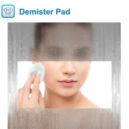 Bathroom LED Mirror with Demister Pad and 3x Magnification | Single Touch | IP44