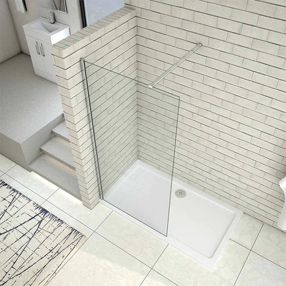 Height 2000mm,Walk in Wet Room Shower screen, 8mm NANO glass 700-1400mm Width