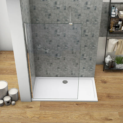 700-1400x1850mm Walk-in Wet Room Shower screen 8mm NANO glass