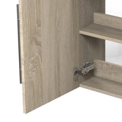 440×600 Bathroom Vanity Unit with Basin Oak Single Door Storage