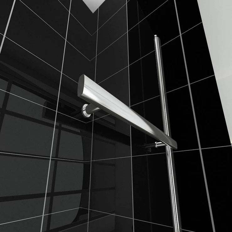 800mm wide Chrome 180 degrees Pivot Shower Bath Screen Easy,with Towel Rail