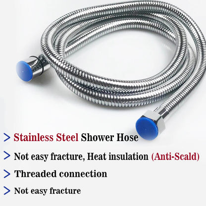 Thermostatic Shower Mixer Square 38 °C Thermostat Shower System with Rainfall Shower Head, 5-Function Handheld Showers, Anti Scald Shower Mixer Bar Kit, the height can be adjusted freely