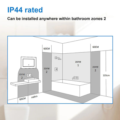 500*700 LED Bathroom Mirror with Demister Pad and Bluetooth Speaker,2 Colors,Touch Switch