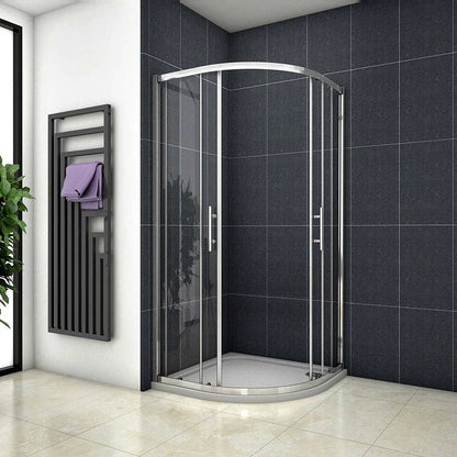 800|900|1000mm EasyClean Glass Walk In Quadrant Shower Enclosure 1900MM