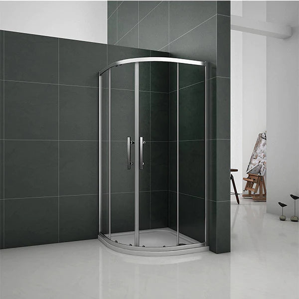 800|900|1000mm Walk In Quadrant Shower Enclosure sliding glass door 1850 height