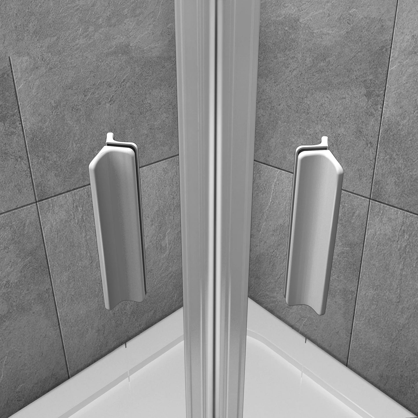 1850mm Quadrant Shower Enclosure Corner Entry Glass Cubicle, No Tray