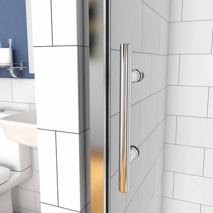 1000mm-1700mm Chrome frame Sliding Shower Door 1900mm height