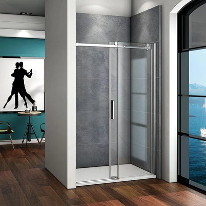 100cm | 110cm | 120cm | 140cm x 195cm sliding shower door, no tray