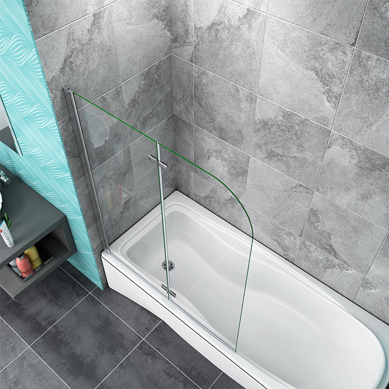 2 Fold EasyClean Shower Pivot Bath Screen 1200|1000| 900X1400mm 180 degrees Hinge Chrome