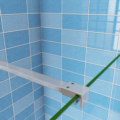 1900mm H Walk in Wet Room Shower enclosure 8mm shower screen EasyClean NANO Glass with Flipper Panel