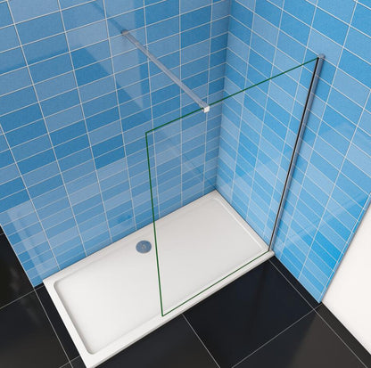 Wet Room Shower Screen Walk In Shower Enclosure 8mm Easy Clean NANO Glass 1900mm Height