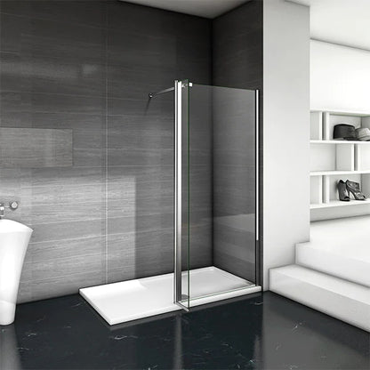 Shower Enclosure 70-140cm+30cm Screen Panel 8mm NANO Glass 200cm Height