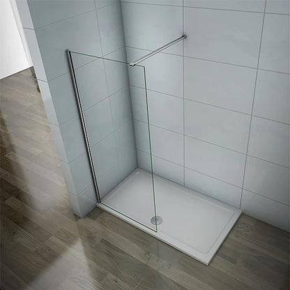 700-1400mm Walk in Wet Room Shower screen,8mm NANO glass,1850 1950 2000 Height