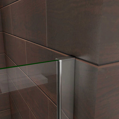 25cm | 30cm | 35cm | 70cm | 80cm Square Cut Fixed Panel Over Bath Shower Screen 1400mm Height