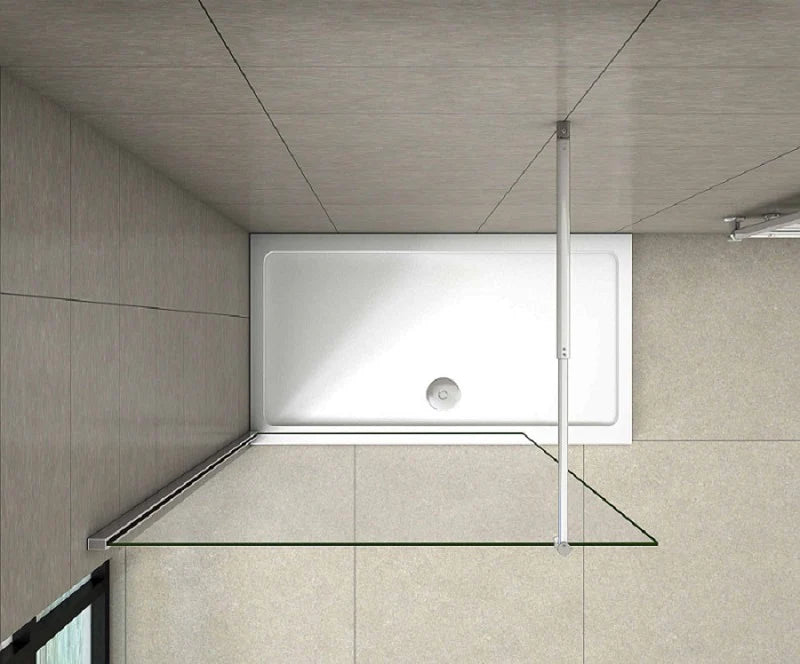 700-1400mm Walk in Wet Room Shower screen,8mm Easyclean glass,1850 1950 2000 mm Height