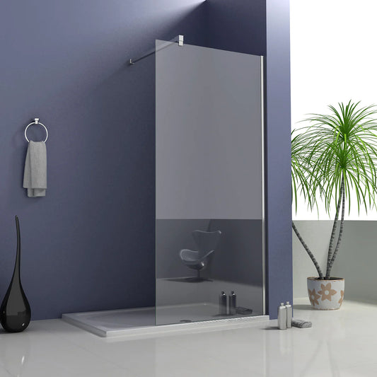 700-1400mm Wet Room Shower screen panel 8mm NANO glass 1850mm Height