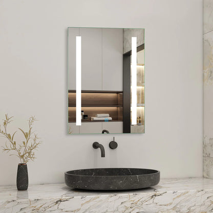 Bathroom LED Mirror Rectangle Touch Switch Sensor Vertical&Horizontal